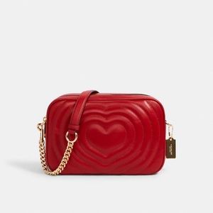 ❤️ Coach Jes Heart Crossbody Leather Bag